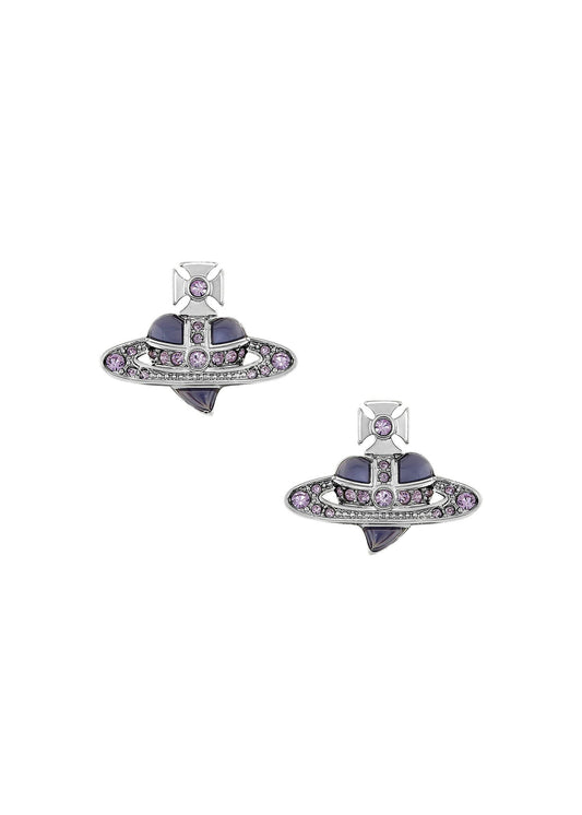 Diamante Heart Earrings
