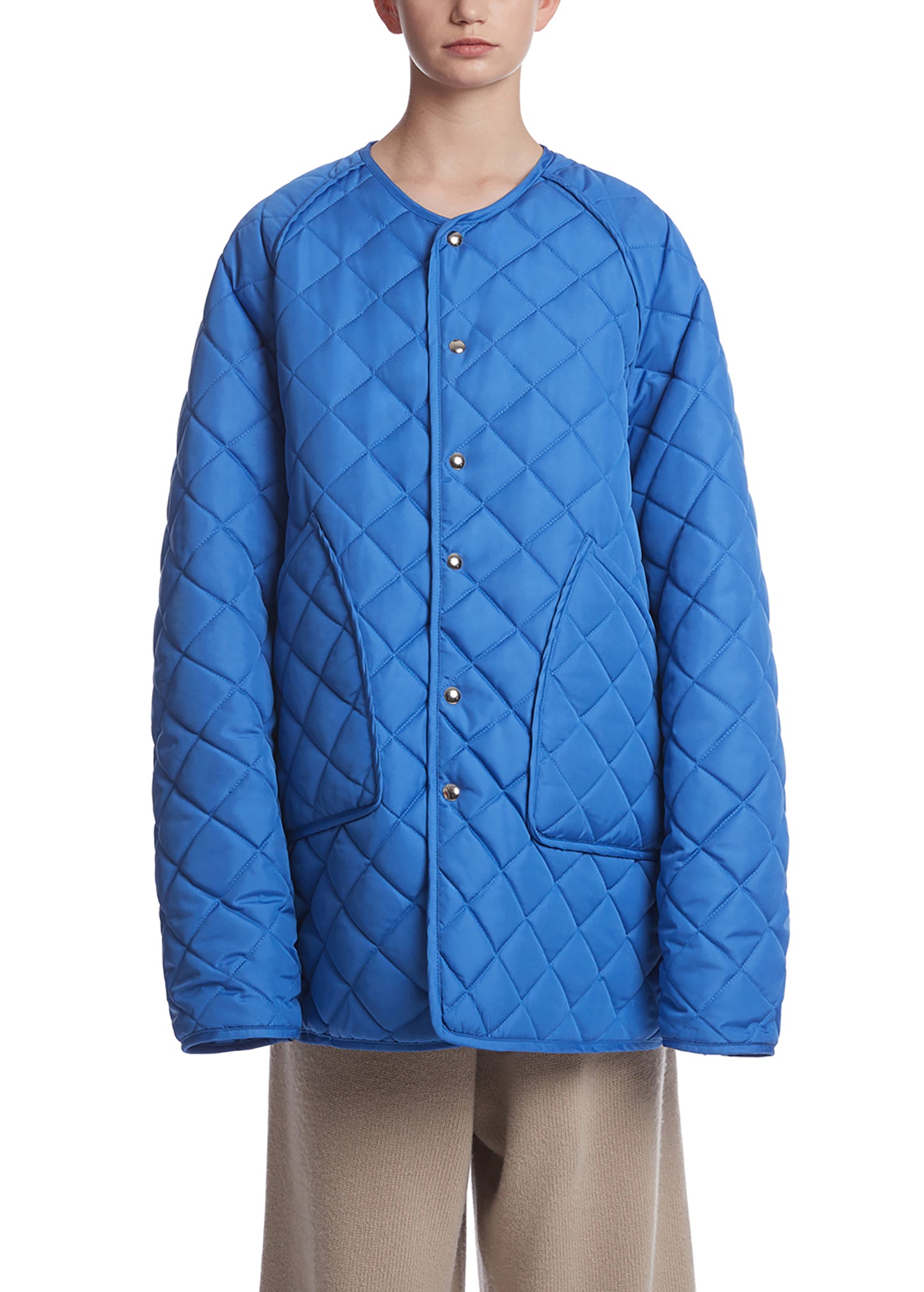 TRUNK PROJECT Dark Blue Quilted Jacket