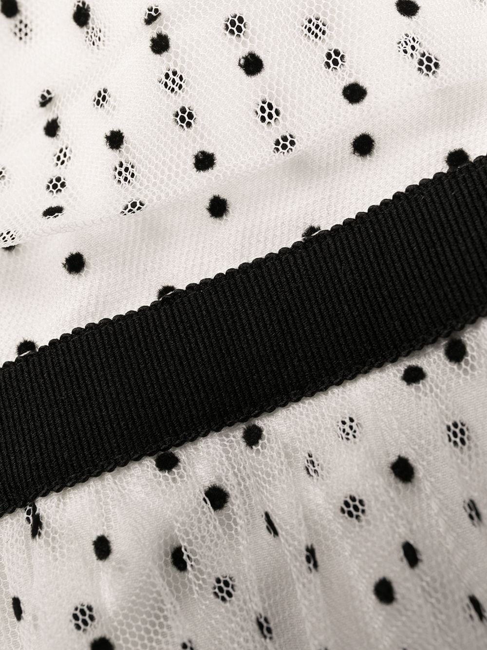 Dot Mesh Pleated Skirt Mini Dress