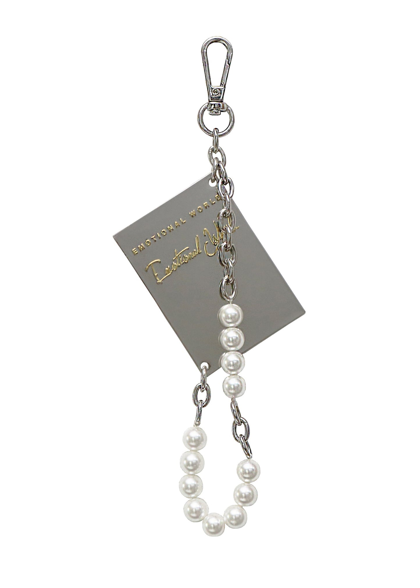 Tag pearl bag pendant - OS