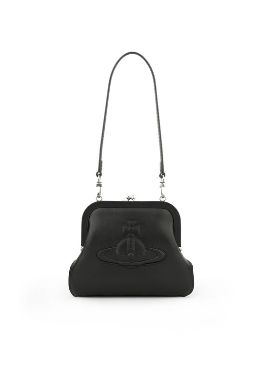 Vivienne Injected Orb leather clutch