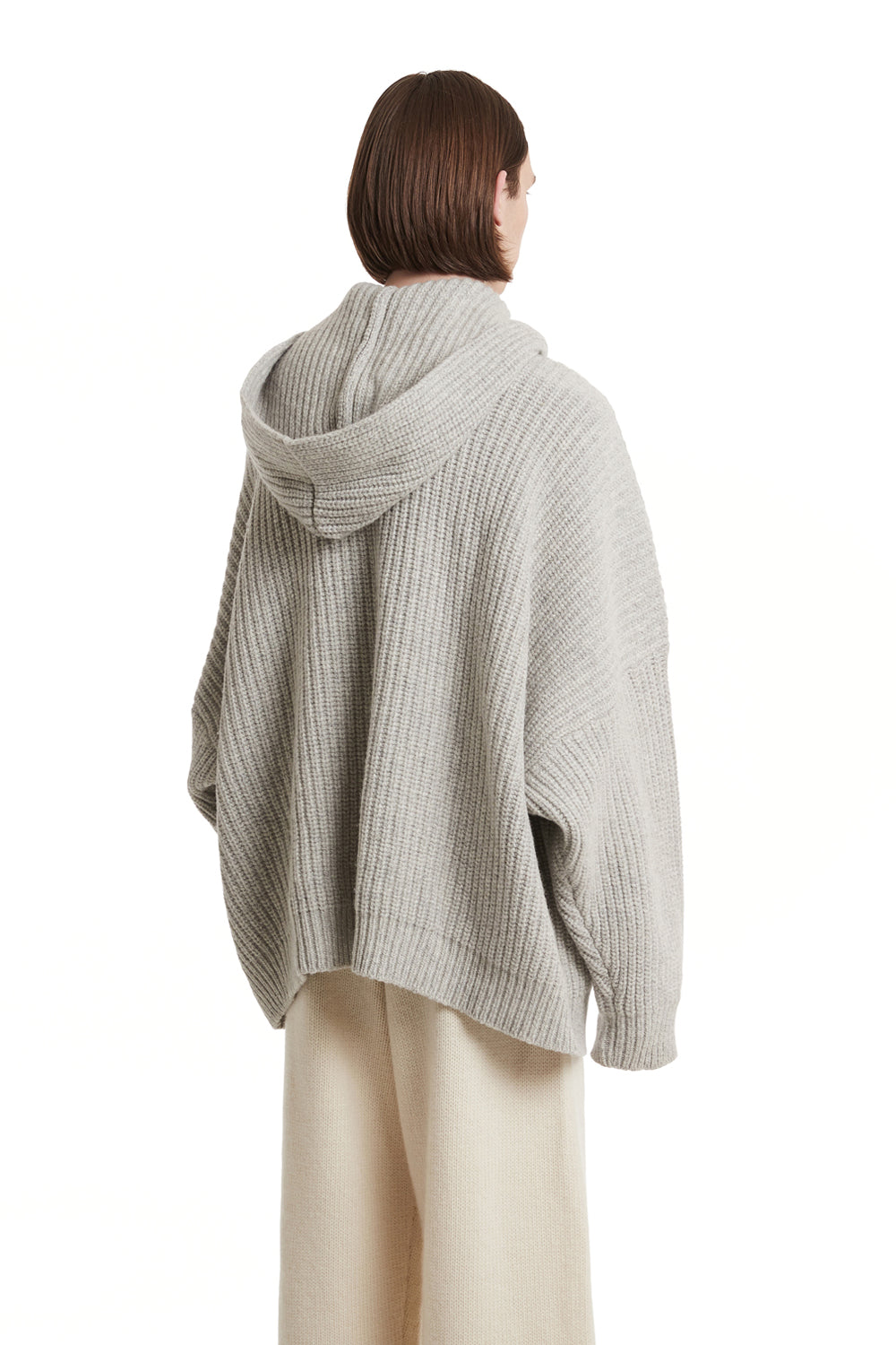 TRUNK PROJECT Grey Hoodie Knit Cardigan