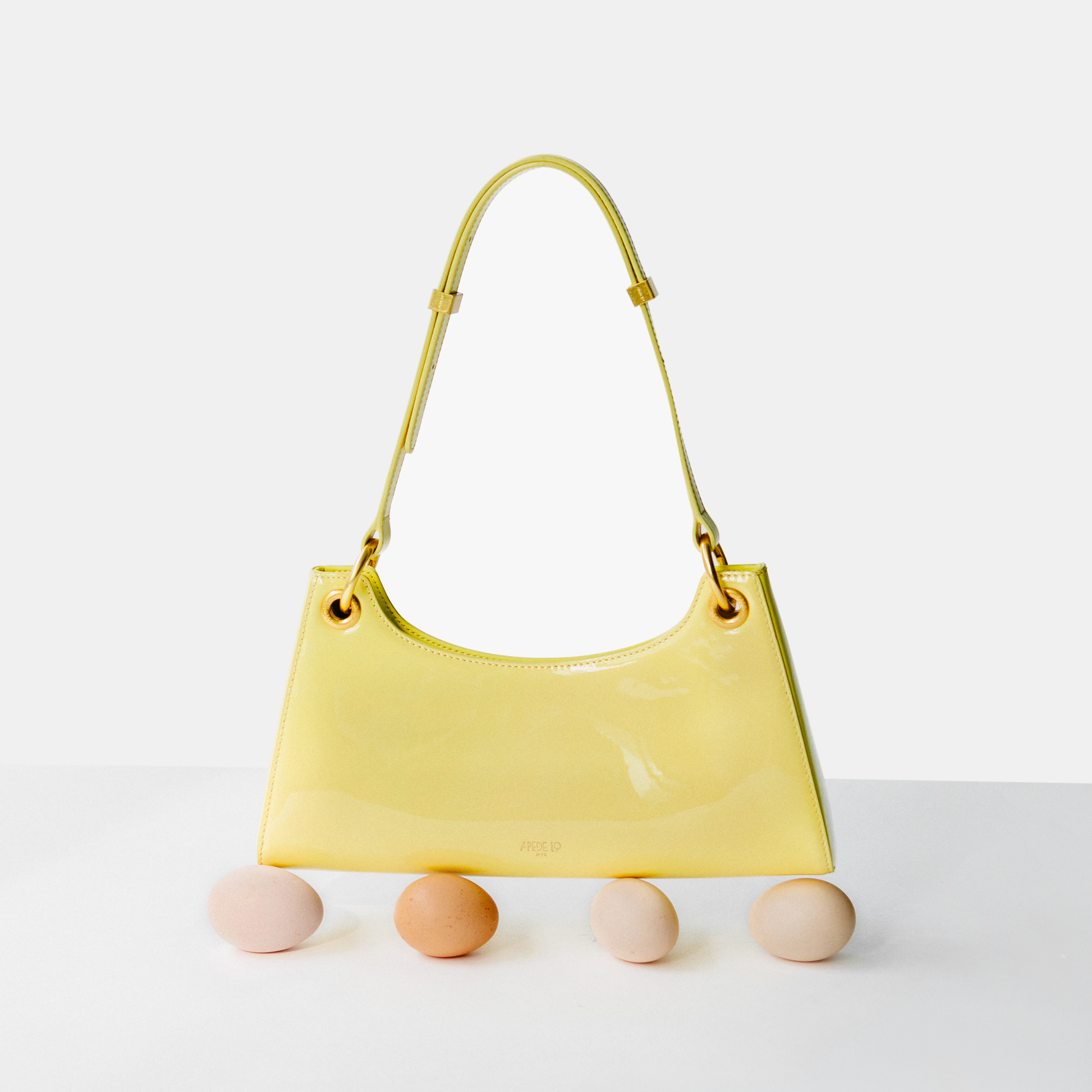 APEDE MOD Cream Yellow Froggy Bag Y2HOUSE