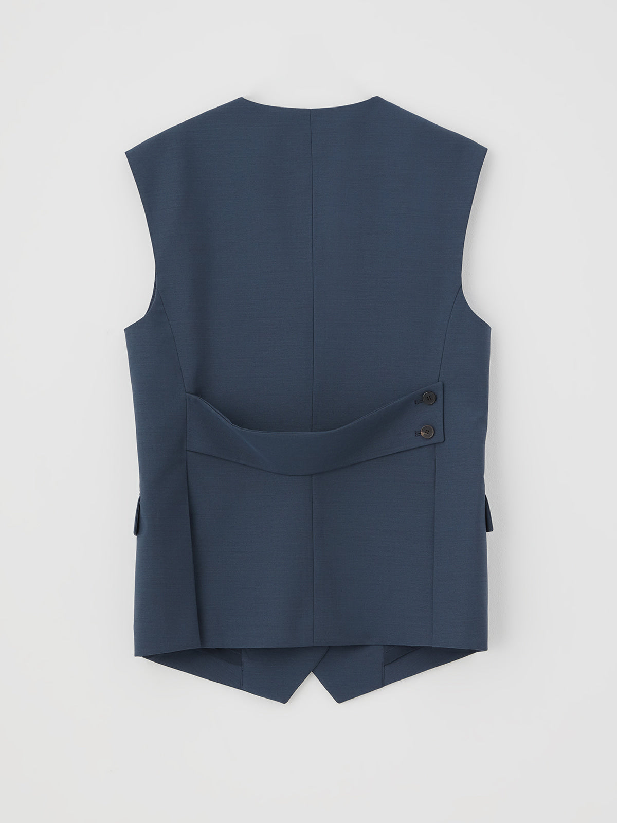 Buttoned Slate Blue Vest