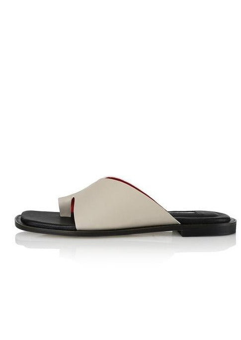 Yuul Yie Origami Beige & White Sandals