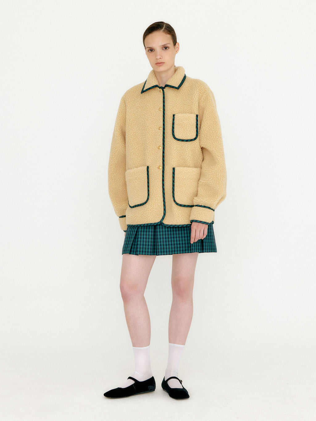 VETTA Boucle Shirt Jacket