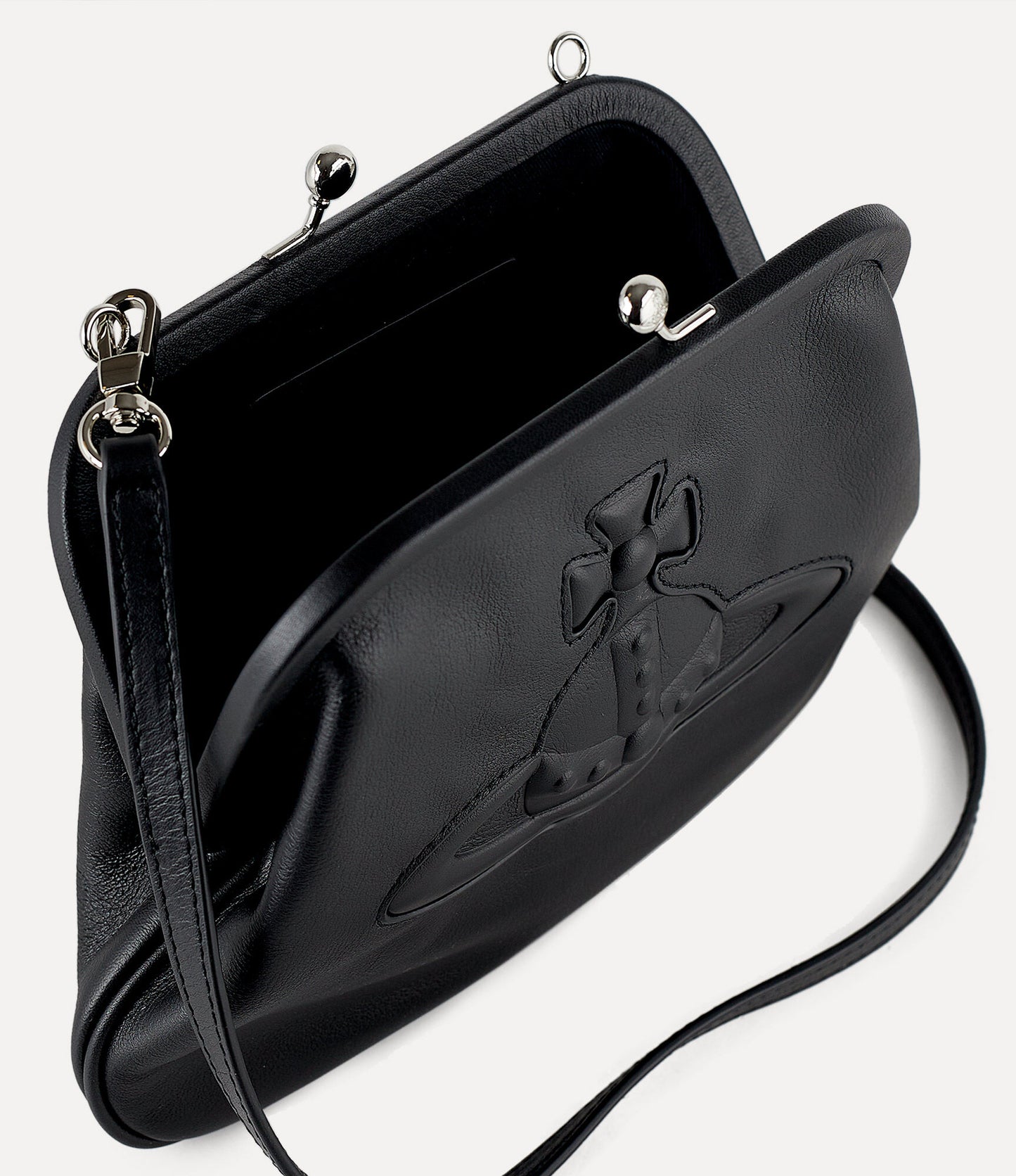 Vivienne Injected Orb leather clutch