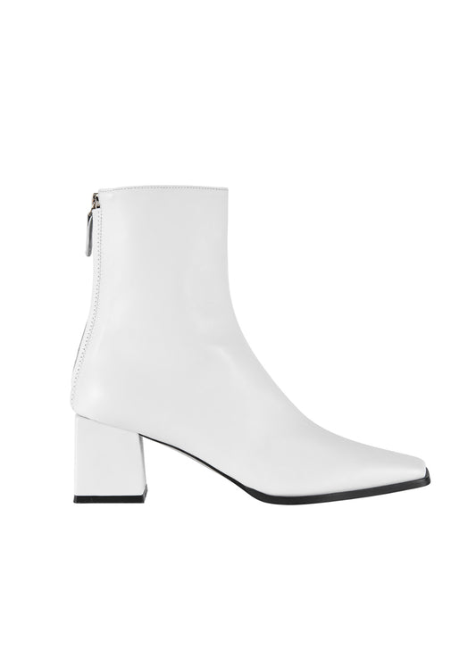 Cube Heel Ankle Boots