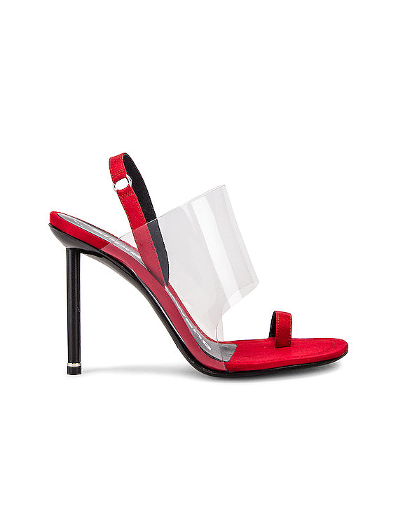 Alexander Wang Kaia Satin Heels in Red