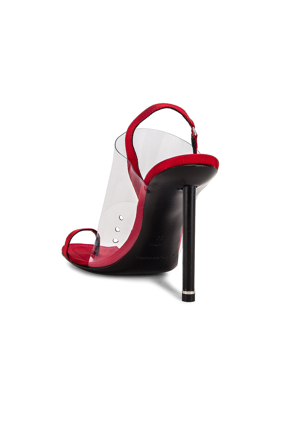 Alexander Wang Kaia Satin Heels in Red