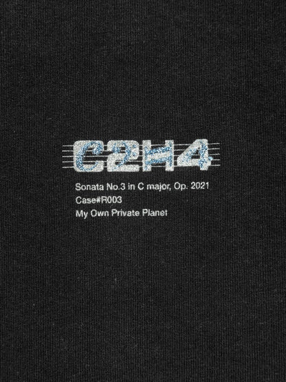 C2H4 Panelled Print T-shirt