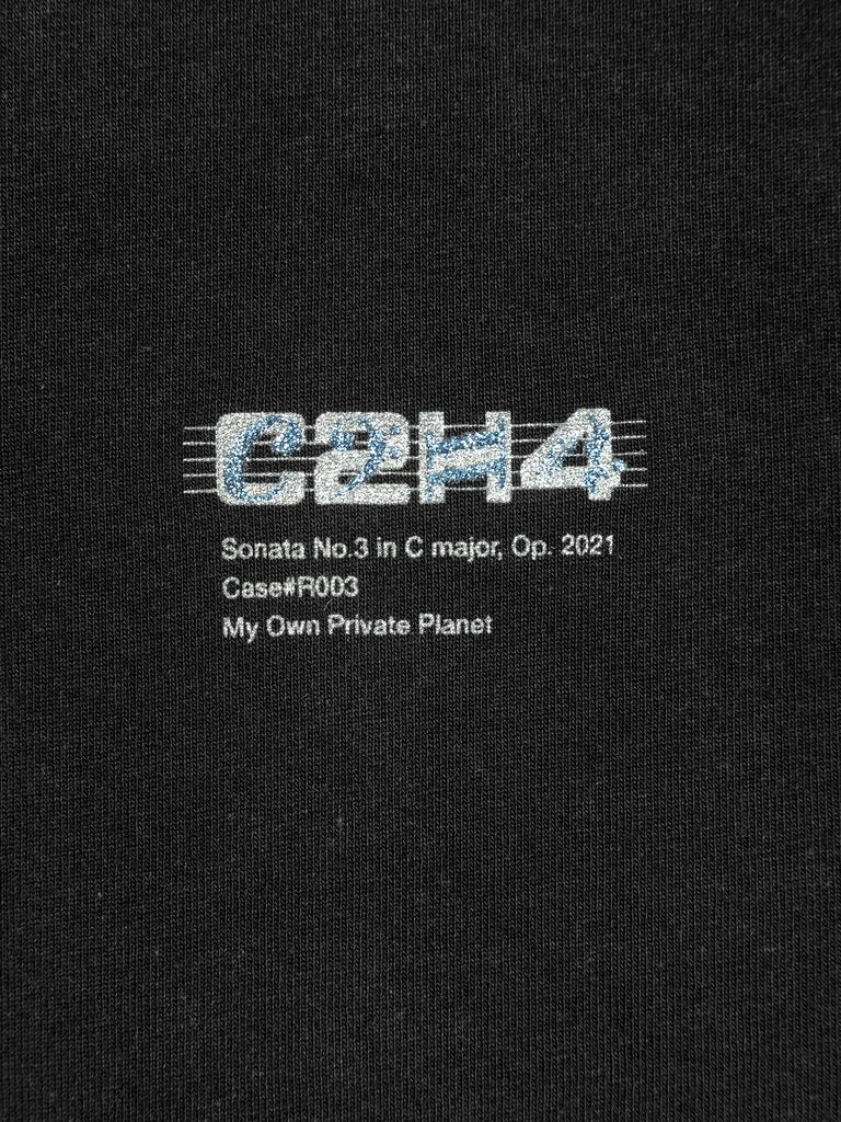 C2H4 Panelled Print T-shirt