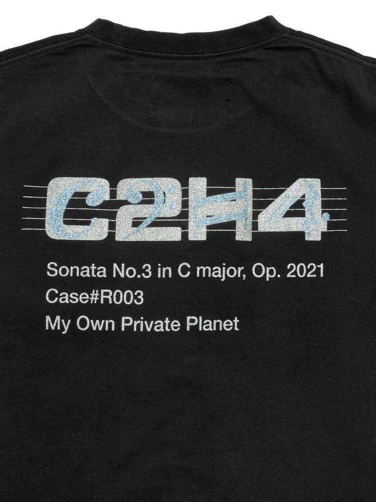 C2H4 Panelled Print T-shirt