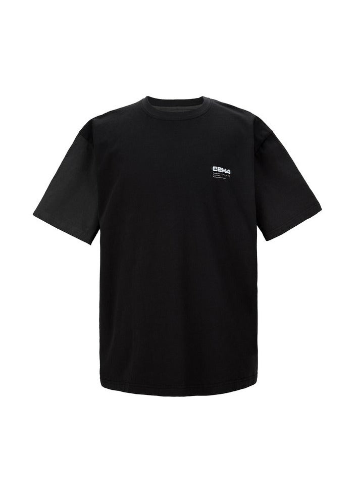 C2H4 Panelled Print T-shirt