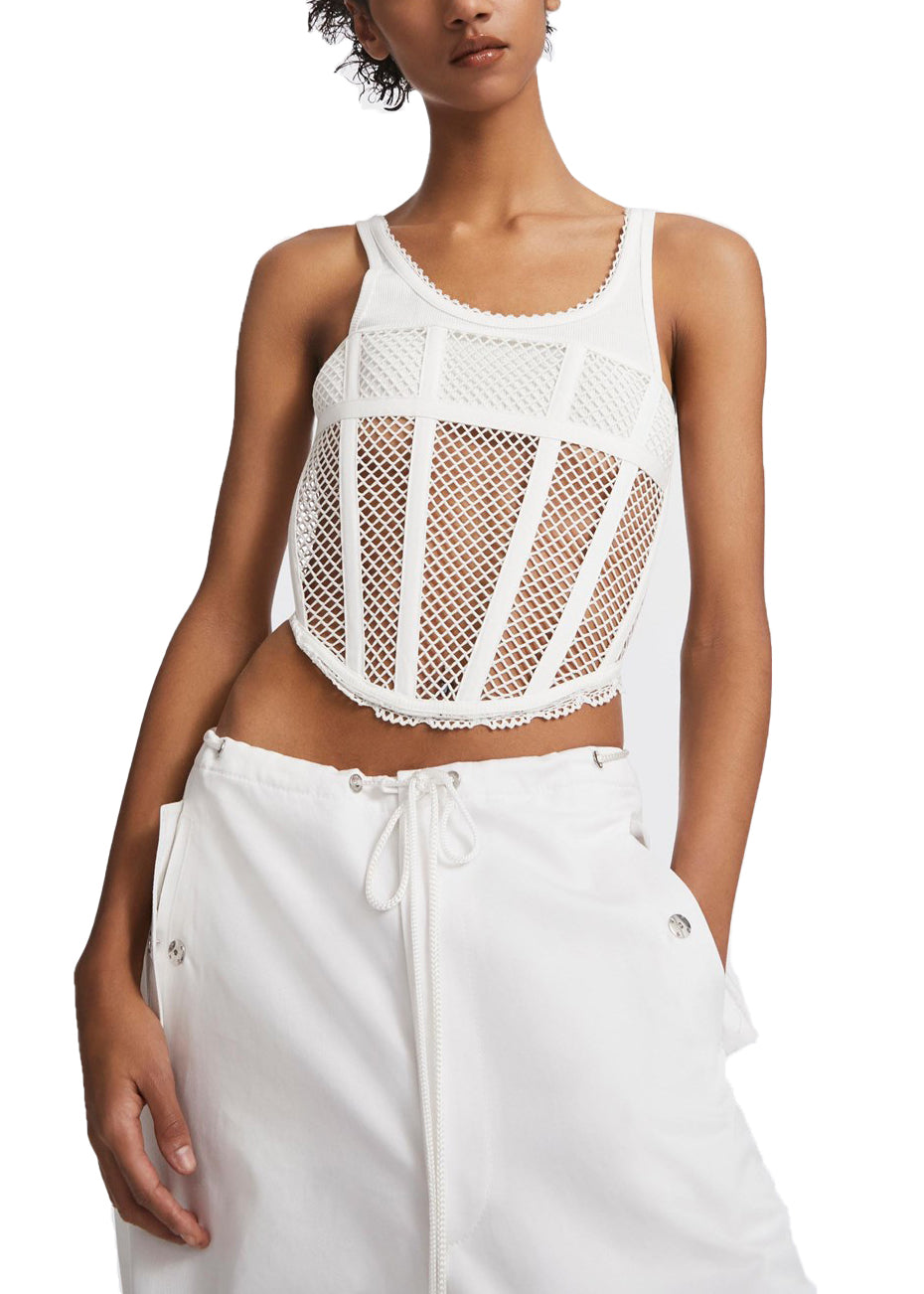 Net Lace Suspended Corset