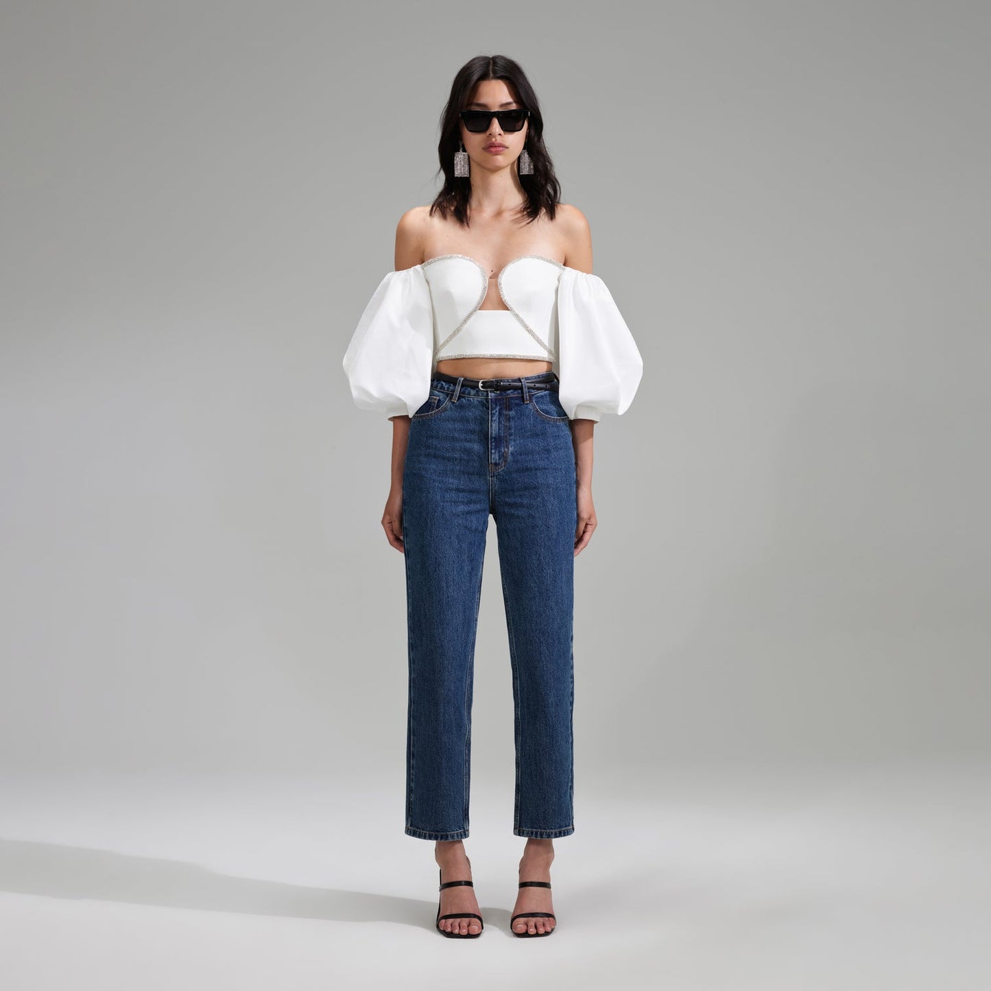 Off Shoulder Crepe Top