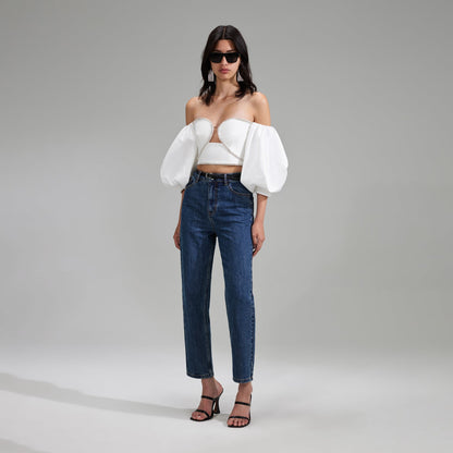 Off Shoulder Crepe Top
