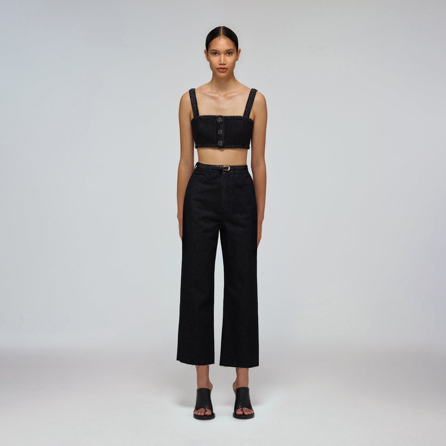 Textured Weave Crop Top