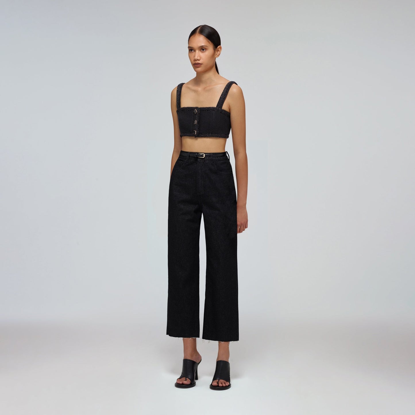 Textured Weave Crop Top