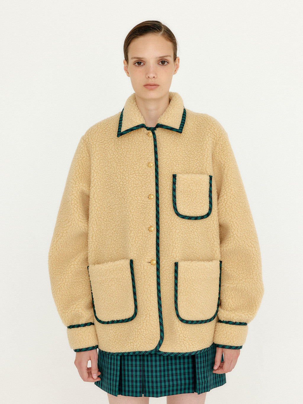 VETTA Boucle Shirt Jacket
