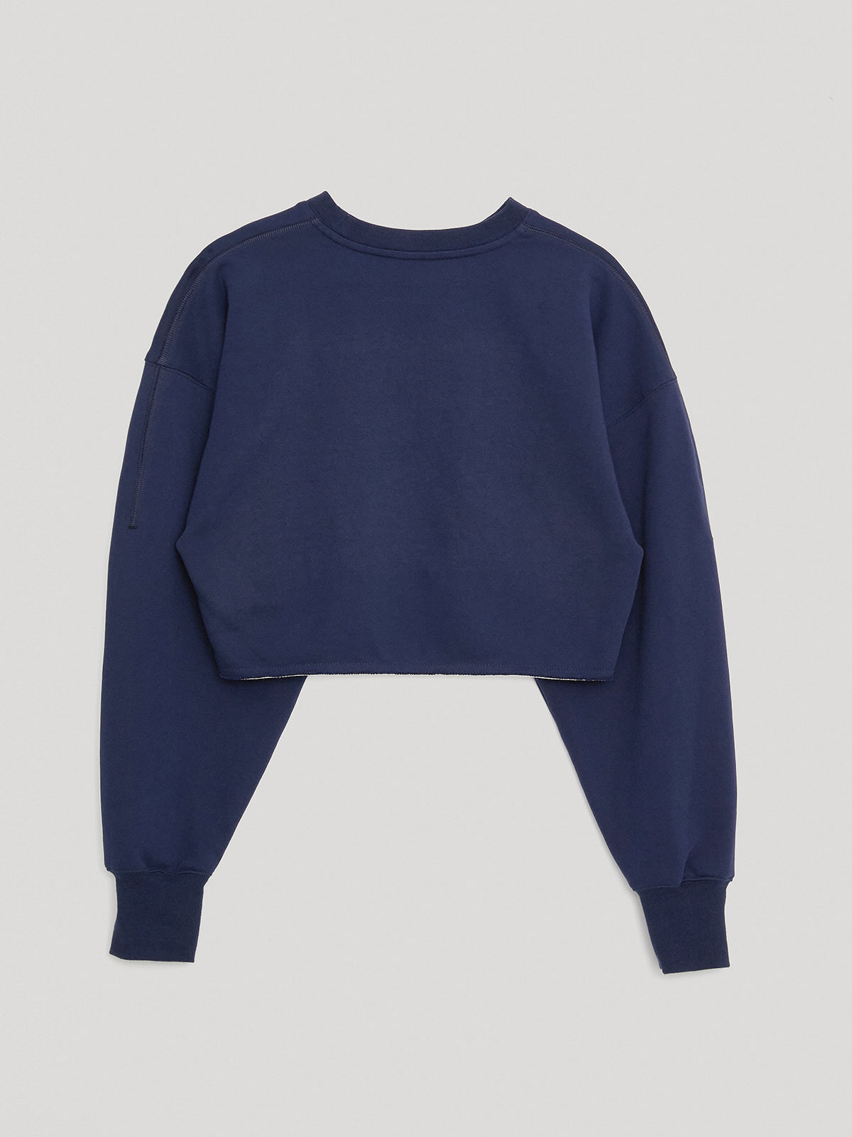 Navy Llege Series Crop Sweat