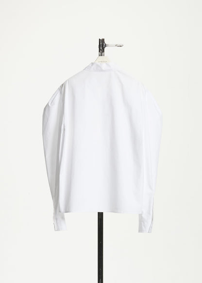 Puff-sleeved Bra Combi Shirt