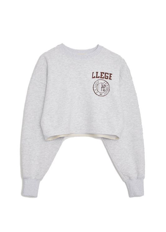 Grey Llege Series Crop Sweat