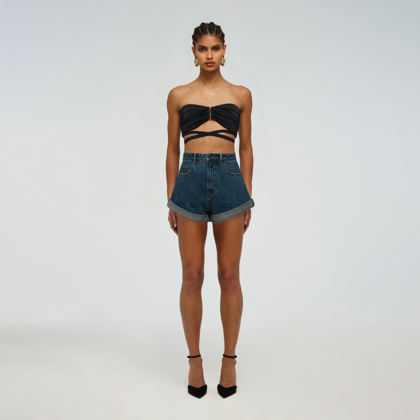 Tie Detail Bandeau Top