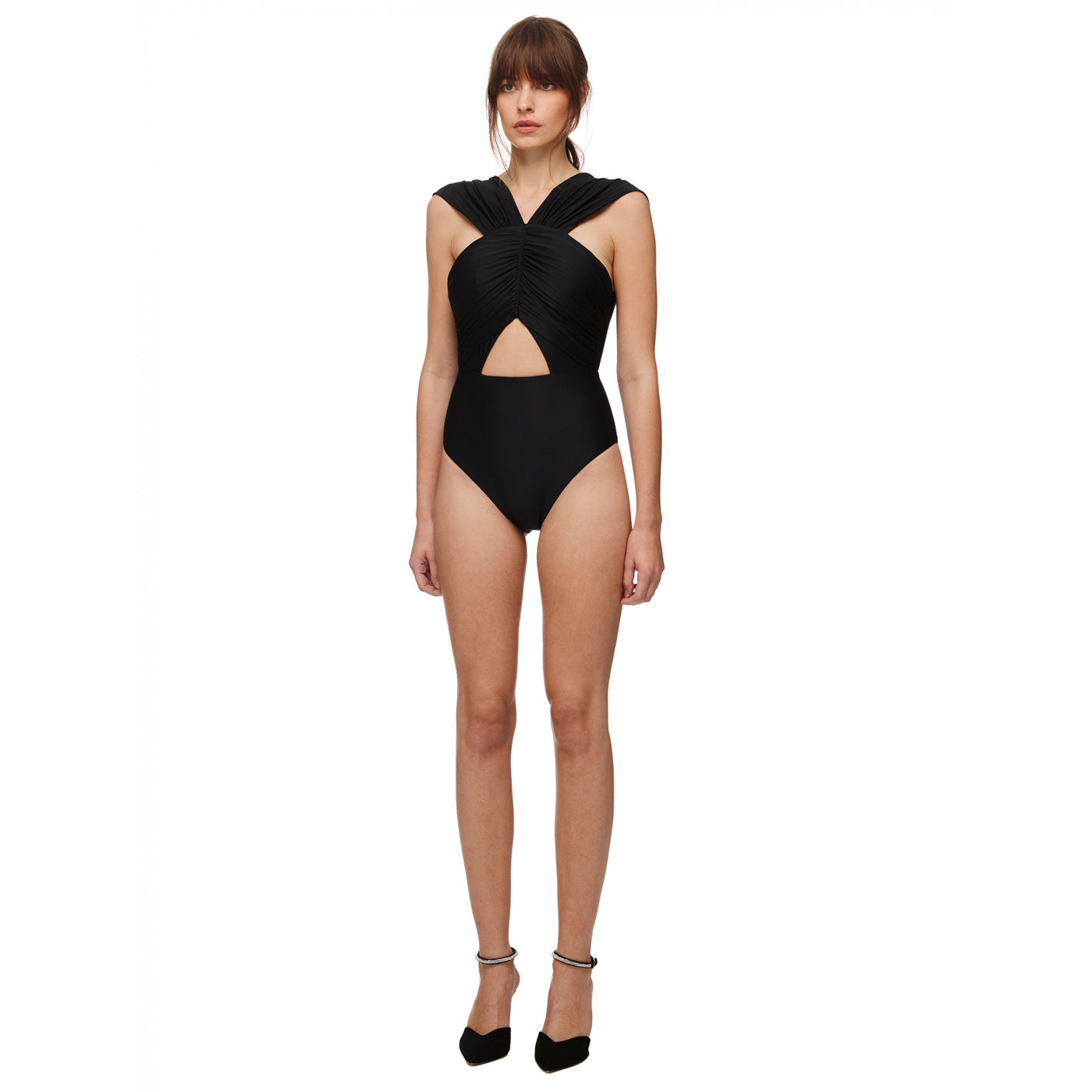 Ruched Strapped Swimsuit