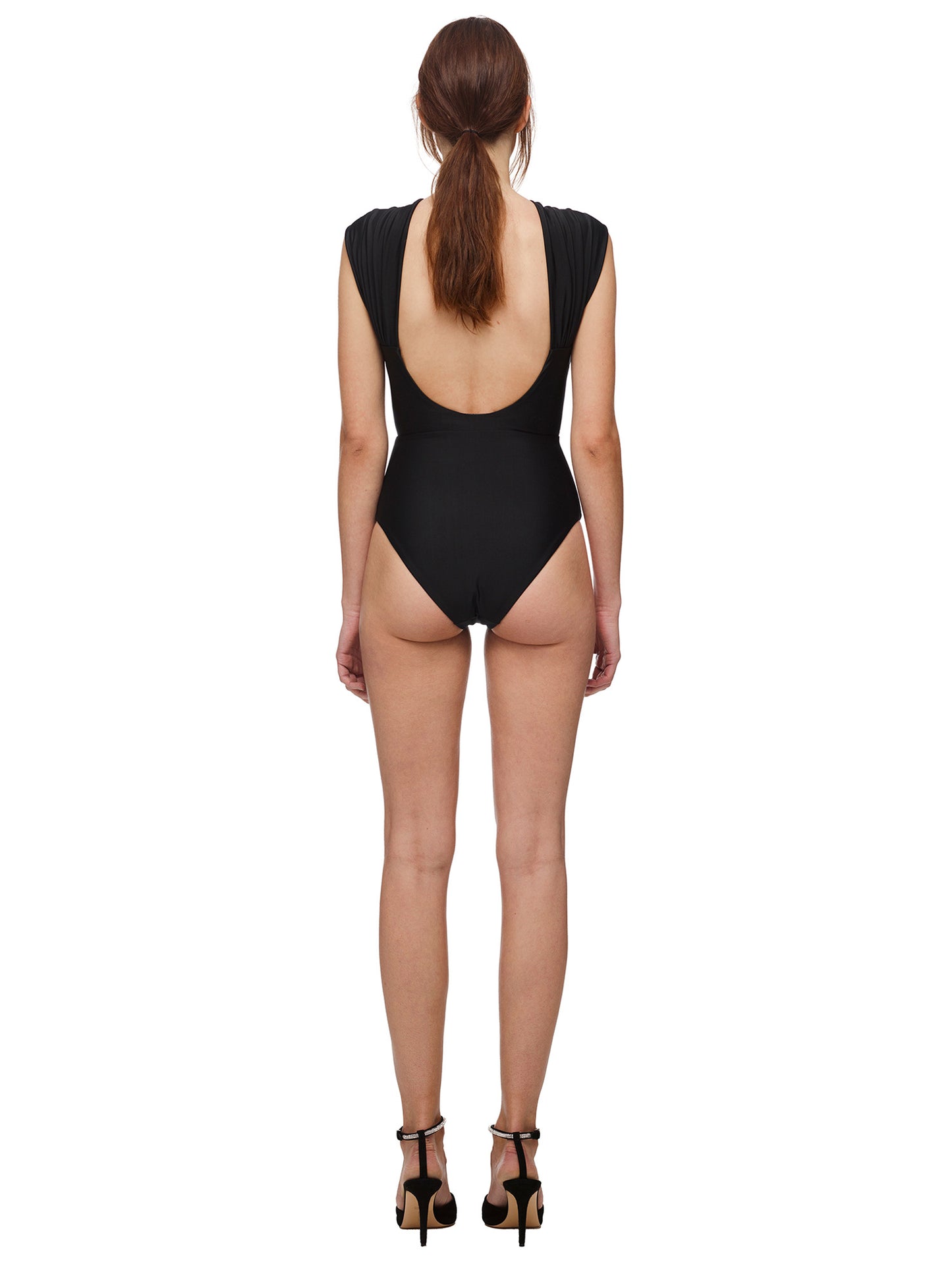 Ruched Strapped Swimsuit
